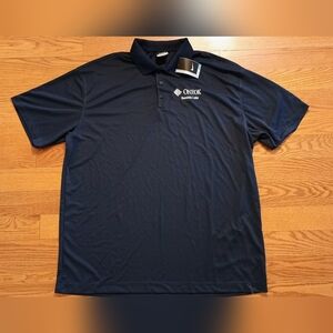 Nike Mens Dri-FIT Polo Mens 3XL Navy Blue Golf Shirt Performance‎ New "Oneok"
